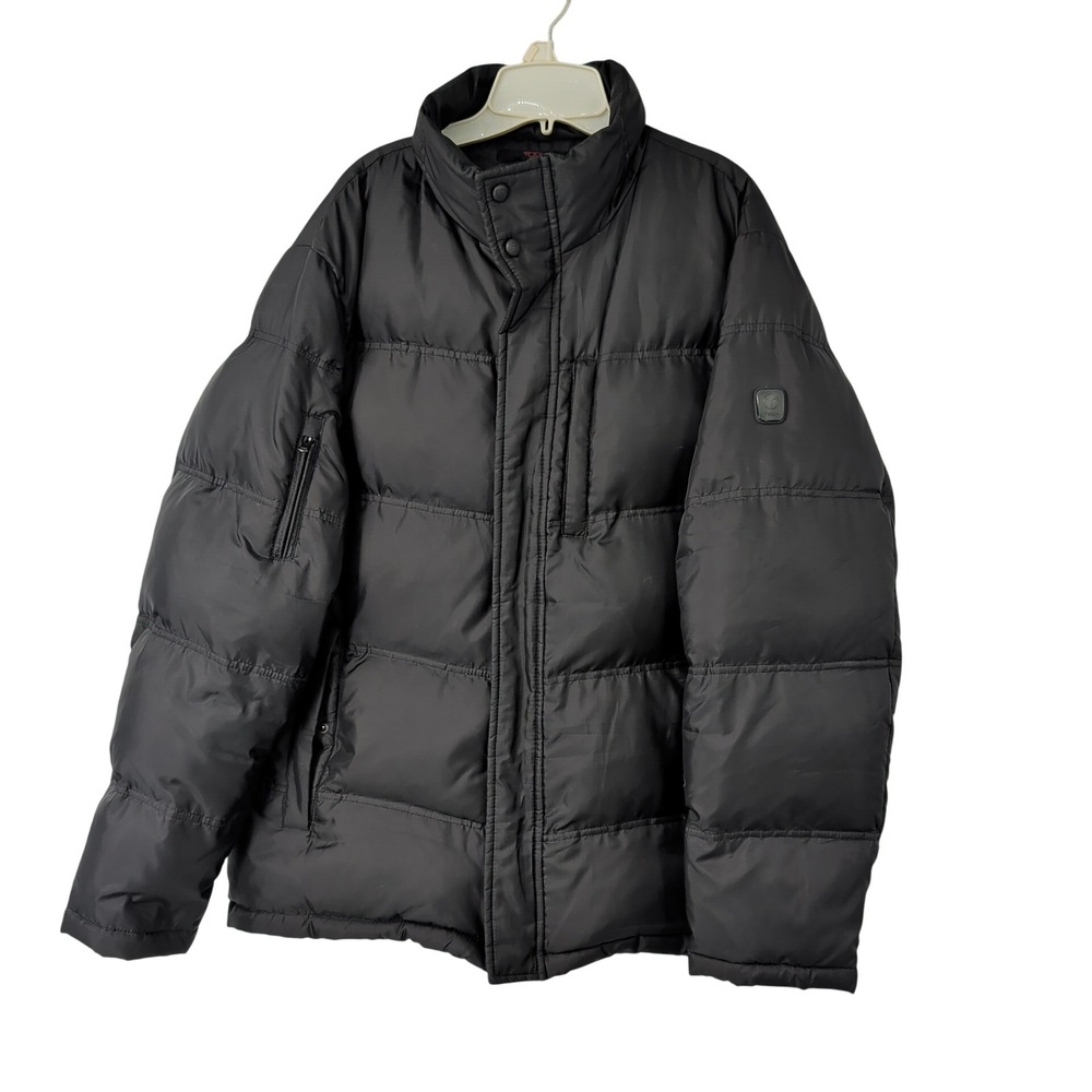 Tumi T-Tech Mens Black Down Puffer Jacket Coat  Size Large